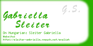 gabriella sleiter business card